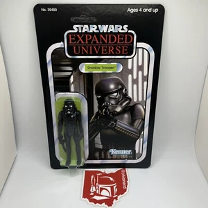 Custom Vintage Kenner Style Shadow Trooper Black Stormtrooper Star Wars MOC - Picture 1 of 4