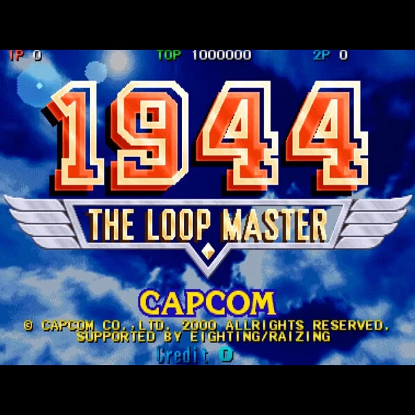 1944 The Loop Master Cartridge Capcom 2000 CPS-2 JAMMA Power Up Shooting Japan - Image 1 of 1