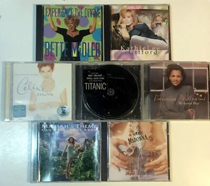 7 cds FEMALE: CELINE DION, BETTE MIDLER, MARIAH CAREY, MADONNA & more - VG - Picture 1 of 1