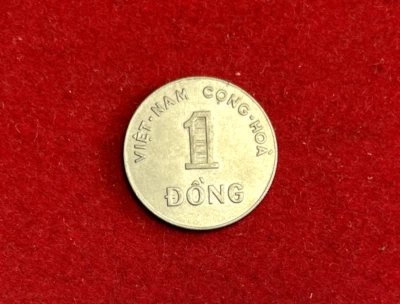 Moneda de cobre-níquel Vietnam 1964 Dong AU KM#7 T1622a Foto 1 de 2