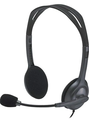Logitech H111 Wired Headset, Stereo Headphones - Image 1 of 4