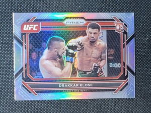 2023 Prizm UFC Base Horizontal Silver #100 Drakkar Klose RC - Lightweight