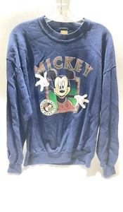 Vintage Mickey Unlimited Size XL Crewneck Navy Blue Sweater - Picture 1 of 3