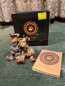 (2) Boyds Bears Bearstone Stretch and Skye Longnecker #2428 Noahs Ark Series - Picture 1 of 2