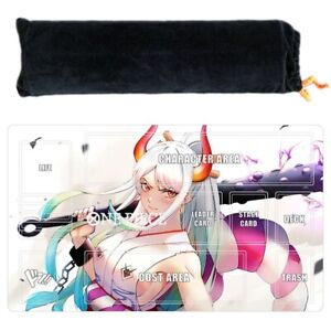 Yamato One Piece Playmat With Zones TCG Trading Card Game OPCG Play Mat + Bag