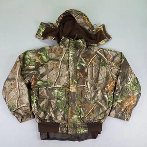 10X Jacket Mens Large Brown Realtree Hardwoods Camo Removable Liner Coat Hunting - Picture 1 of 18