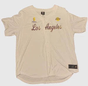 Camiseta deportiva de los Angeles Lakers NBA Lebron James #6 bordada abotonada XXL - Imagen 1 de 8
