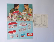Vintage 1960's Lego 810 Town Plan Instruction Manual + Contents List, UK Version