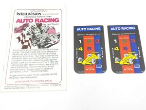 Intellivision Auto Racing Instructions & Overlays ~ No Game Cartridge ~ VTG 80s - Picture 1 of 6