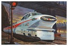 GM Aerotrain Union Pacific Railroad - Vintage Poster