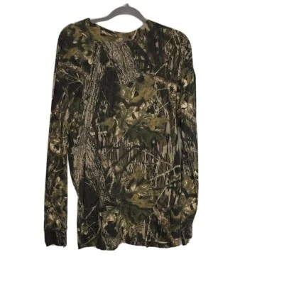 Mossy Oak Brand Camo Long Sleeve Camo Pullover Men's Shirt, XL NEW - Image 1 of 3
