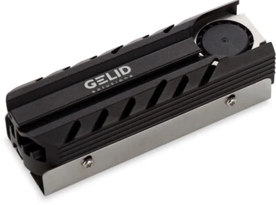 Gelid IceCap Black Pro M.2 SSD Cooler has 20mm PWM Fan for all M.2 SSD, 18.2dBA - Image 1 of 4