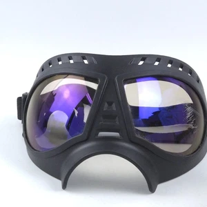 *scratched* Goggles For Large Dogs Wide Snout, Soft Frame, Anti UV Tact Black - Picture 1 of 4