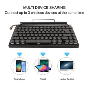 83 Keys BT Mechanical Keyboard Colorful RGB Backlight Wireless Retro Typewri SAL - Bild 1 von 30