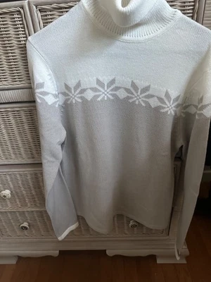 Mujer Columbia, Jersey Blanco y Base Con Copos De Nieve Talla Grande Foto 1 de 4