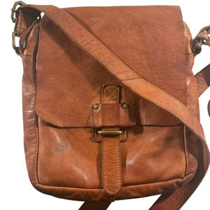 Borsa a tracolla Harbour 2nd - borsa in pelle morbida invecchiata cognac boho hippy LEGGI - Foto 1 di 12