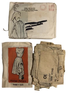 1960's Vintage Original Sewing Pattern Marian Martin 9488 Dress All Pieces - Picture 1 of 3