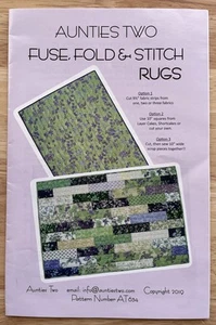 Fuse, Fold & Stitch Rugs Pattern by Aunties Two - Picture 1 of 2