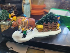 Department 56 Alpine Village Series Happy Tree Hunting 56317 Christmas Village  - Picture 1 of 6