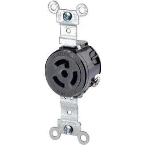 Leviton 4760 NEMA L7-15R 15 Amp 277 voltios Receptáculo de bloqueo - Imagen 1 de 4
