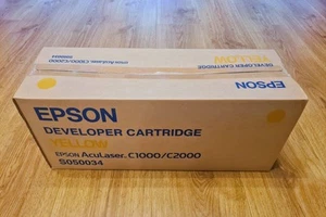 Epson Developer Cartridge Yellow Epson AcuLaser C1000/C2000 S050034 (Old Stock) - Picture 1 of 3