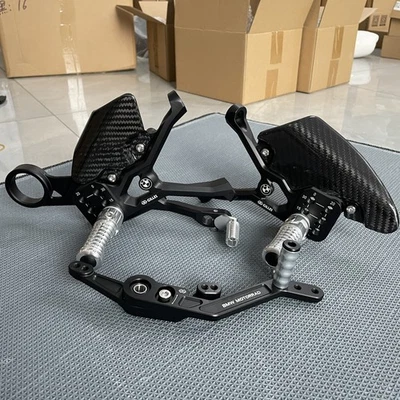 2025 Carbon Fiber Adjustable RearSet Foot Peg Rear Set For BMW S1000RR 2019- - Image 1 of 4