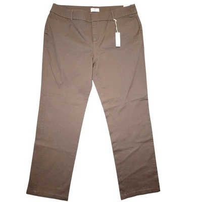 Dockers Women’s Stretch Chino Pants Size 16M Brown NWT Classic Fit - Image 1 of 4