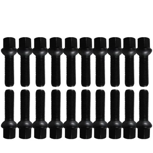 20 schwarze Radschrauben Radbolzen Kugelbund M14x1,5 35mm Skoda VW - Imagen 1 de 5