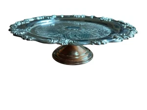 Antico porta torta F. B. Rogers placcato argento piedi design nouveau, made in Italy - Foto 1 di 7