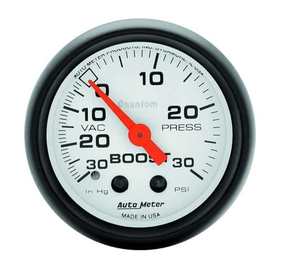 Auto Meter 2-1/16in Phantom Boost / Vacuum Gauge - Image 1 of 3