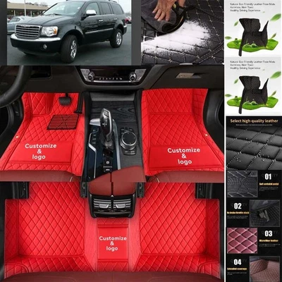 For Chrysler Aspen Car Floor Mats Custom Waterproof Luxury Carpets Auto Liner Foto 1 de 4