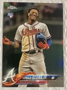 2018 Topps Chrome Update - #HMT25 Ronald Acuña Jr. (RC) - Picture 1 of 2