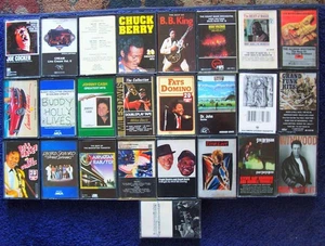 Vintage Cassette Tape Collection(25 tapes) Rock,Jazz,Country tested working - Picture 1 of 2