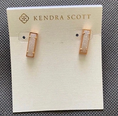 Серьги Kendra Scott Rosegold Drusy новые с ценниками - Изображение 1 из 2