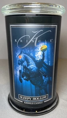 NEW Kringle Candle SLEEPY HOLLOW 22 oz Soy Wax 2 wick HALLOWEEN Pumpkin Spice - Image 1 of 3