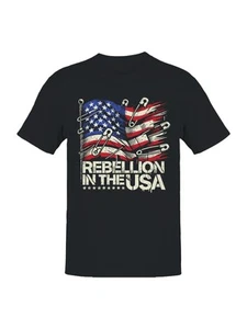 Camiseta para hombre American Flag Alteration Art - Imagen 1 de 9