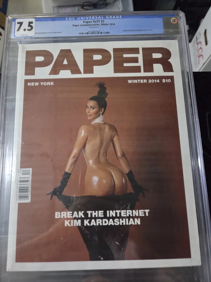Kim Kardashian Paper Magazine Break The Internet CGC 7.5 2014 V31 #3 Classic - Image 1 of 1