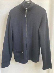 GUCCI Schwarz Strick Cardigan Reißverschluss Seitentaschen Stehkragen Größe L... - Bild 1 von 7