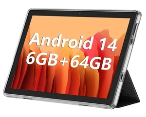 Android Tablet, 10.1 inch Android 14 Tablets 6GB RAM 64GB ROM 1TB Expand, 128... - Picture 1 of 6