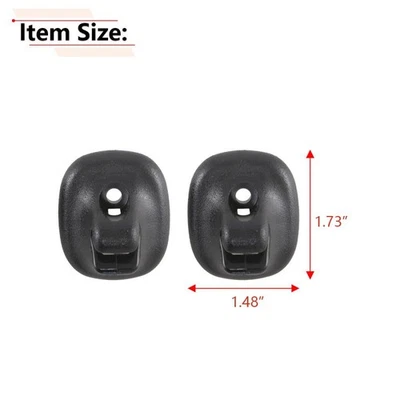 2 Pcs Sun Visor Retainer Clip Black For Ford Fusion MKZ Milan Zephyr 2006-12  Foto 1 de 4