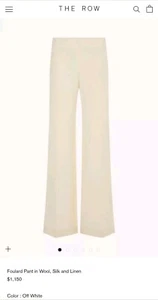The Row FOULARD Pant In Wool, Silk & Linen. NWT Authentic 2024 Collection SZ.2 - Picture 1 of 9