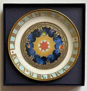 Royal Worcester Porcelain The Millennium 2000 AD Fine Bone China Coaster EUC - Picture 1 of 2
