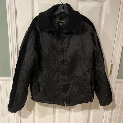 Vintage Black Yamaha Winter Coat Jacket Mens Large - Image 1 of 4