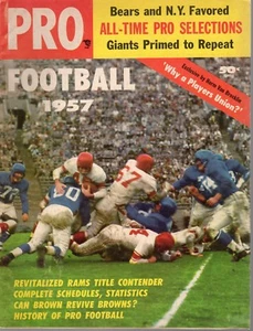 1957 Pro Football Magazine Frank Gifford New York Giants Pro Bowl GOOD - Picture 1 of 7