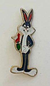 Vintage Warner Bros. Looney Tunes Bugs Bunny mit Karotte Anstecknadel - Bild 1 von 2