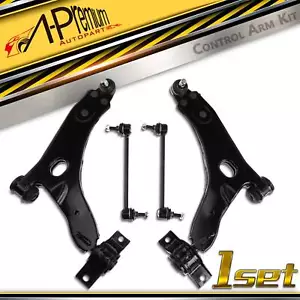 A-Premium 4x Front Control Arm w/ Ball Joint Sway Bar Link for Ford Focus 00-04 - Picture 1 of 10