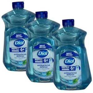 Dial Antibacterial Liquid Hand Soap 52 oz Refill 3-Pack - Spring Water CO - Picture 1 of 3