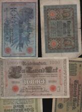 Различные бумажные деньги Германского рейха 1871-1945 г.