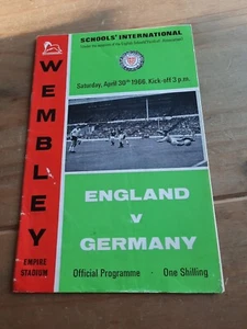 England v Germany. Schools International 30th April 1966. - Picture 1 of 2