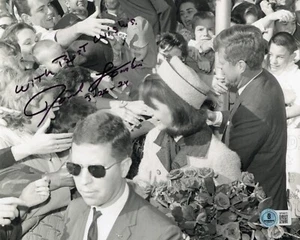 Paul Landis John F. Kennedy JFK Autografiado Firmado SERVICIO SECRETO 8x10 Foto BAS - Imagen 1 de 1